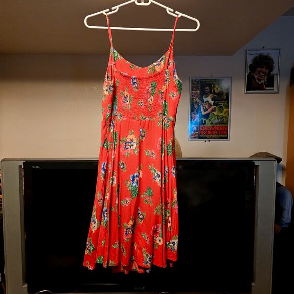 Old Navy Pansy red sundress - Picture 2 of 7